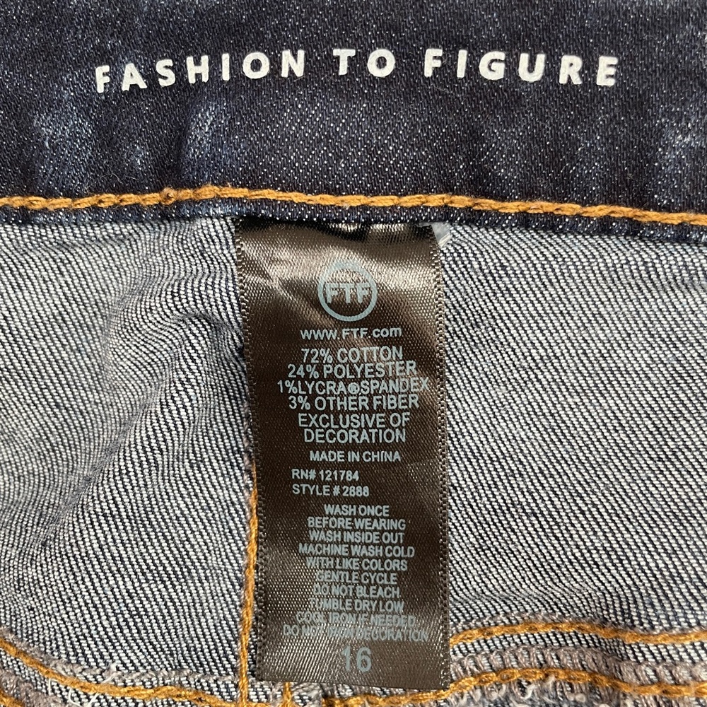 Fashion to Figure high rise belted cargo jeans utility carpenter work wear army - Picture 5 of 15